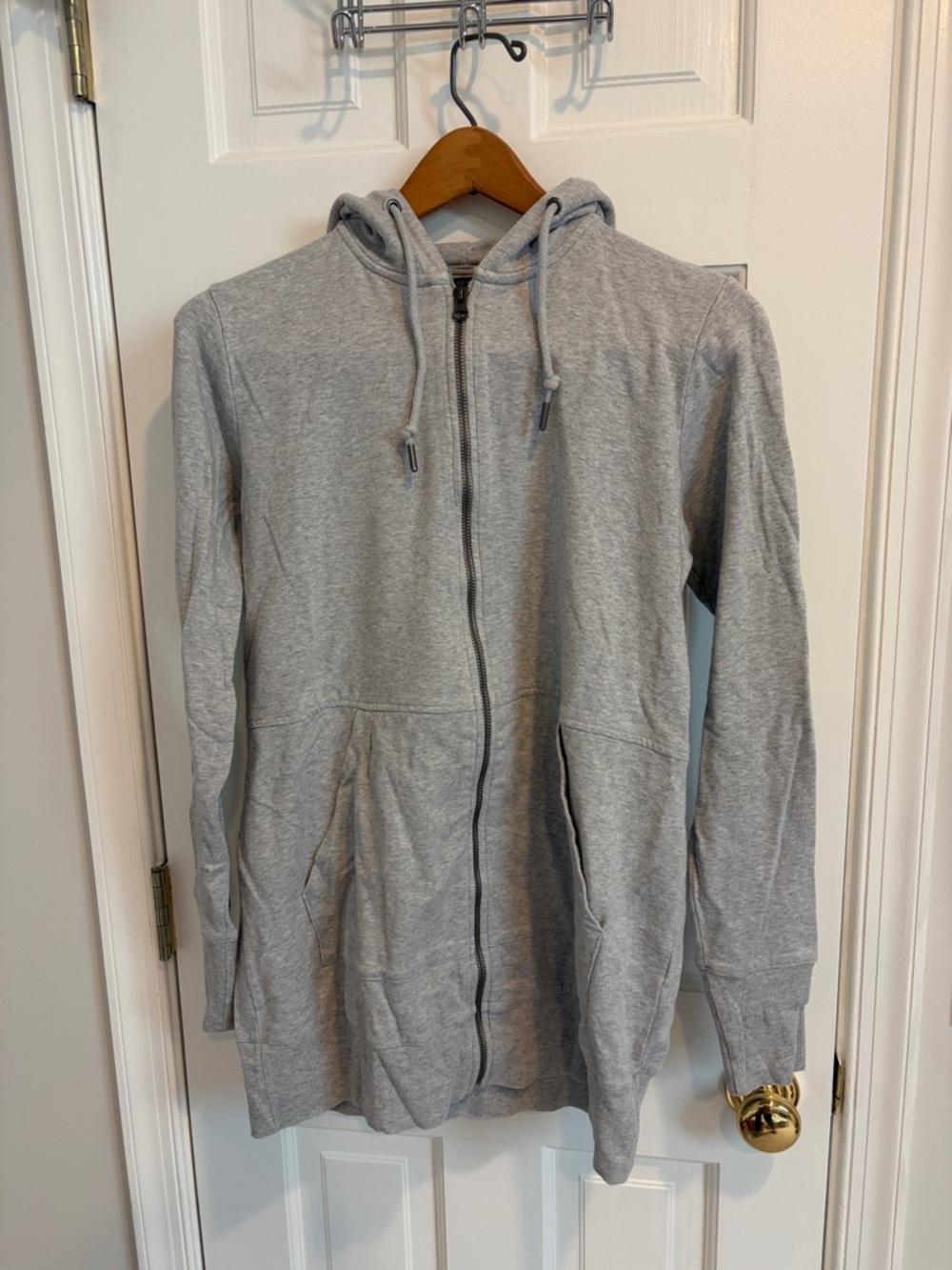 A Pea in the Pod Light Gray Zip Hoodie